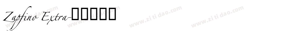 Zapfino Extra字体转换